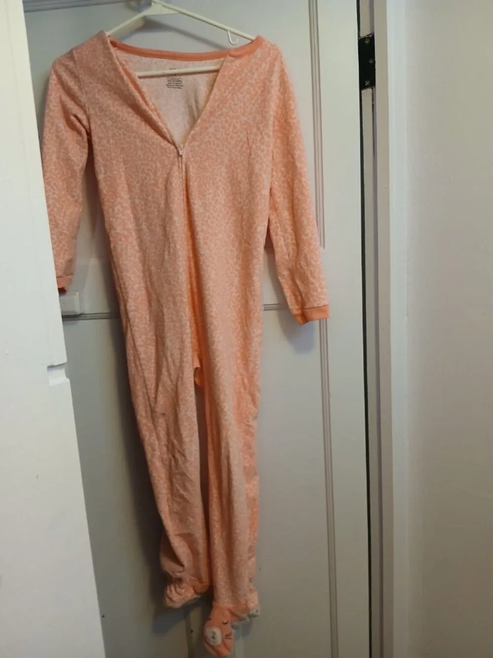 Carter's Girls 7 Pink Leopard One Piece Pajamas